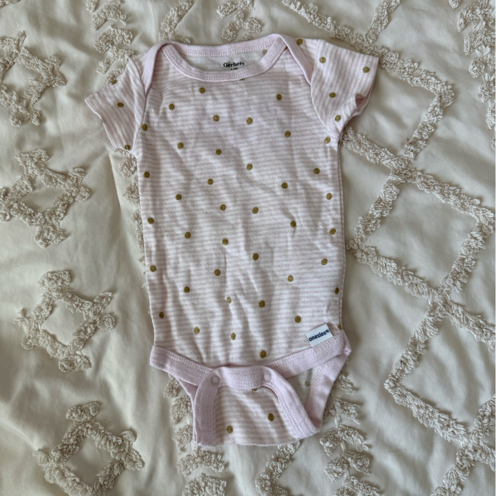 Carter's Pink Polka Dot Baby Bodysuit